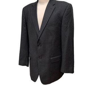 Tommy 100% Wool Pinstriped Two Button Blazer Suit Sport Coat Men’s size L 42